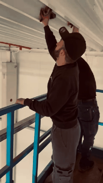 Reinigungseinsatz in Bewegung